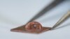 Human coronavirus 229E on copper. (Credit: University of Southampton) 