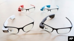 The new Google Glass prescription frames, Jan. 24, 2014.