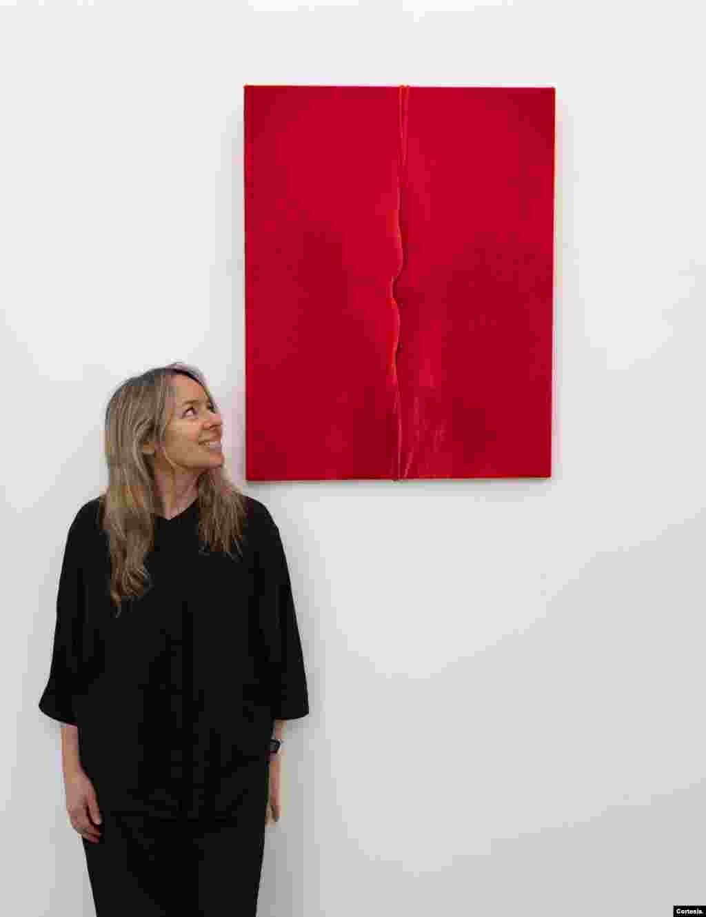 Guillermina Grinbaum espera convertir su exposición "Hilo de voz" en una muestra itinerante por distintos países del mundo. 