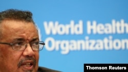 El director general de la OMS, Tedros Adhanom Ghebreyesus, durante una reciente rueda de prensa.