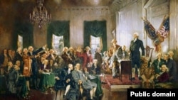 Howard Chandler Christy's Scene at the Signing of the Constitution of the United States (Public Domain)