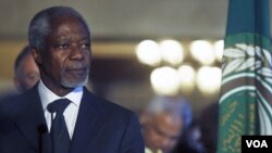 Utusan khusus PBB untuk Suriah, Kofi Annan menentang gagasan militerisasi lebih lanjut di Suriah (8/3).