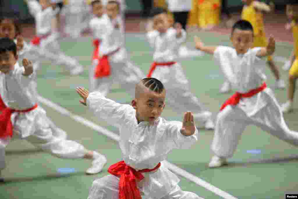 Yara suna karawa a gasar koyon kariya a Xi'an Shaanxi dake China Ju. 