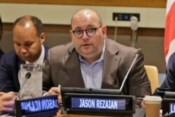 El periodista del Washington Post Jason Rezaian participa en una mesa redonda sobre la libertad de los medios de comunicación en la sede de las Naciones Unidas, el 25 de septiembre de 2019.
