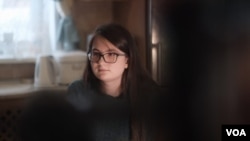 Maria Butina's sister, Marina, in Barnual, Russia, January 11, 2019 (R. Marquina-Montanana /VOA).