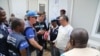 Le secrétaire général adjoint aux Nations unies pour le maintien de la paix, Jean-Pierre Lacroix, 2e à droite, lors d’une visite à Beni, dans le Nord-Kivu, où sévit une épidémie d’Ebola, le 8 novembre 2018. (Twitter/Jean-Pierre Lacroix)