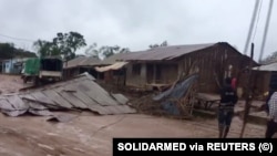 Ancuabe-Sede, província de Cabo Delgado, depois da passagem do ciclone Kenneth, em Abril. Solidarmed
