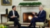 美国总统拜登与荷兰首相吕特在白宫椭圆形办公室举行双边会晤。(2023年1月17日)