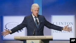 Former President Bill Clinton speaks at the Clinton Global Initiative, Sept. 27, 2015 in New York.