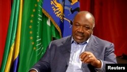 Le président Ali Bongo est interviewé à Libreville, au Gabon, le 24 septembre 2016.