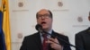 Julio Borges, Comisionado para las Relaciones Exteriores de Venezuela nombrado por la oposición venezolana, durante conferencia de prensa, el 27 de septiembre de 2019.