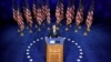 Democratic presidential nominee Joe Biden on the fourth night of the Democratic National Convention from the Chase Center on Aug. 20, 2020, in Wilmington, Delaware.
