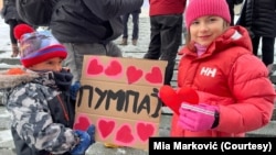 Skup podške studentima u Montrealu 15. februara 2025. (Courtesy/Mia Marković)
