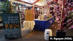Vietnam is marking a half-century since the Tet Offensive with book displays like this, as well as street propaganda posters and interviews with veterans of the battle.