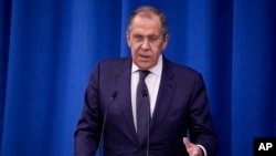 El canciller ruso, Sergey Lavrov, durante un simposio en Moscú, el 14 de diciembre de 2022.