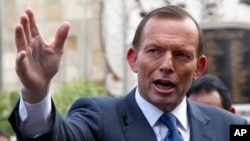 PM Australia Tony Abbott hari Selasa (29/10) berkunjung ke Afghanistan dan mengumumkan penarikan pasukan Australia dari sana sebelum Natal (foto: dok). 