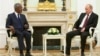Russian President Vladimir Putin, right, with UN special envoy Kofi Annan in Moscow, July 17, 2012