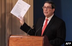 Ministro de Relaciones Exteriores de Cuba, Bruno Rodriguez. Foto del 24 de octubre de 2018.