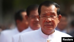 FILE - Cambodia's Prime Minister Hun Sen attends the first plenary parliament session at the National Assembly in Phnom Penh, Cambodia September 5, 2018. 