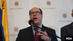 Julio Borges, designado canciller por el gobierno interino de Venezuela, habla sobre los resultados de las reuniones sostenidas en el marco de la 74 asamblea general de la ONU con el objetivo de solucionar la crisis política y social.