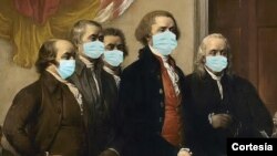 ¿Qué dirían los fundadores de EE. UU. a los que no usan máscara argumentando el uso de su libertad individual?