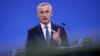 El secretario general de la OTAN, Jens Stoltenberg, asiste a una conferencia de prensa durante una reunión de ministros de defensa de la organización en su sede en Bruselas, Bélgica, el 14 de junio de 2024.
