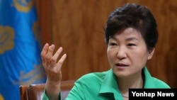 박근혜 한국 대통령. (자료사진)