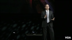 Comedian Jerry Seinfeld performs during the Robin Hood Benefit Concert on Monday, May 14, 2013 in New York. 