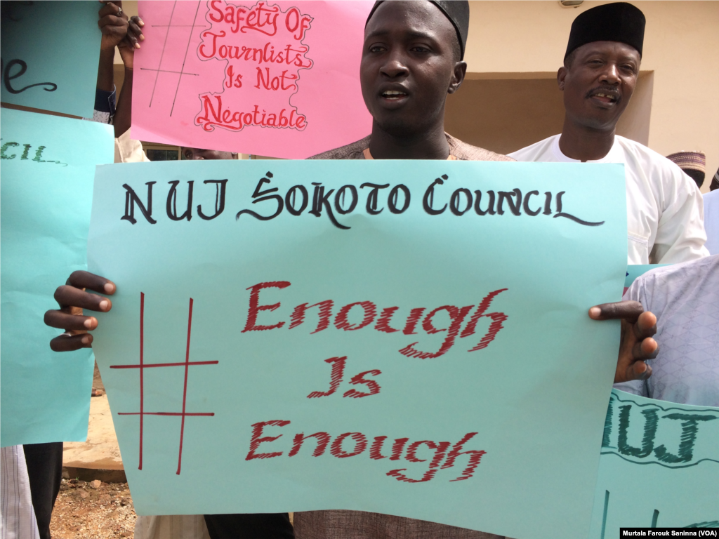 Kungiyar 'Yan Jaridu Sun Yi Zanga Zanga A Sokoto