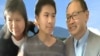 2021年5月3日星期一，洛杉矶居民孟宪军与儿子Tom和太太Diane一同，在临时栖息的酒店召开Zoom网络发布会，指法庭“非法驱逐”，为自己维权。(Zoom视频截屏)