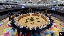 Lideri Evropske unije na samitu u Briselu 21. marta 2019. godine (Foto: AP/Aris Oikonomou)