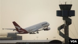 El A380 de Qantas en vuelo nuevamente, ya ha operado sus líneas a Europa y ahora regresa a Estados Unidos.