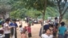 ဘူးသီးတောင်မြို့နယ် စိုင်းဒင်ဈေးရွာရောက် စစ်ရှောင်များ။ (ဓါတ်ပုံ - MP Oung Thaung Shway)