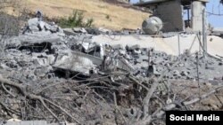 Foto yang didapat dari media sosial menunjukkan desa Zergele, Irak utara di mana pesawat jet Turki secara tidak sengaja menyerang menewaskan setidaknya delapan warga sipil dan dua anggota Partai Pekerja Kurdistan (PKK).