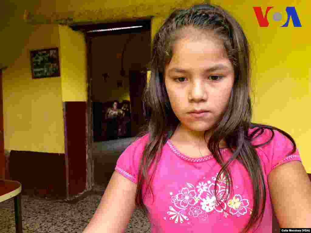 Katerin González García de 10 años es hermana de Yeni 