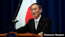 Perdana Menteri Jepang Yoshihide Suga, Jumat (22/1), menegaskan, Olimpiade Tokyo akan tetap berlangsung sesuai yang dijadwalkan. (Foto: Reuters)
