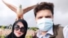 Syed Fawad Ali Shah is pictured with his wife in Langkawi, Malaysia, in early 2022.