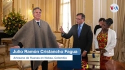 Artesano de Ruanas en Nobsa, Colombia creador de la ruana que usó Antony Blinken nos cuenta un poco su historia 