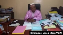 Éric Essoussé, directeur général des Élections, à Yaoundé, le 1er octobre 2018. (VOA/Emmanuel Jules Ntap)