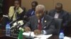 Jean Eyeghé Ndong, chef de la mission d'observation de l'UA, veut "la démocratie" au Niger