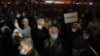 Armenia, Yerevan, People attend an opposition rally to demand the resignation of Armenian Prime Minister Nikol Pashinyan following the signing of a deal to end the military conflict over the Nagorno-Karabakh region