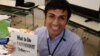 New Zealander Kaleb Urike used social media to let people know he survived last year's Japanese earthquake and tsunami.(T. Banse/VOA)