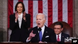Presidente dos Estados Unidos, Joe Biden, apresenta o discurso sobre o Estado da União, Washington, 7 março 2024