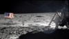 NASA file image shows Neil Armstrong on the moon next to the Lunar Module Eagle