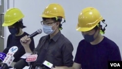 香港反送中運動抗爭者代表8月6日首次召開民間記者會，抗衡官方每日例行記者會。(網上截圖)