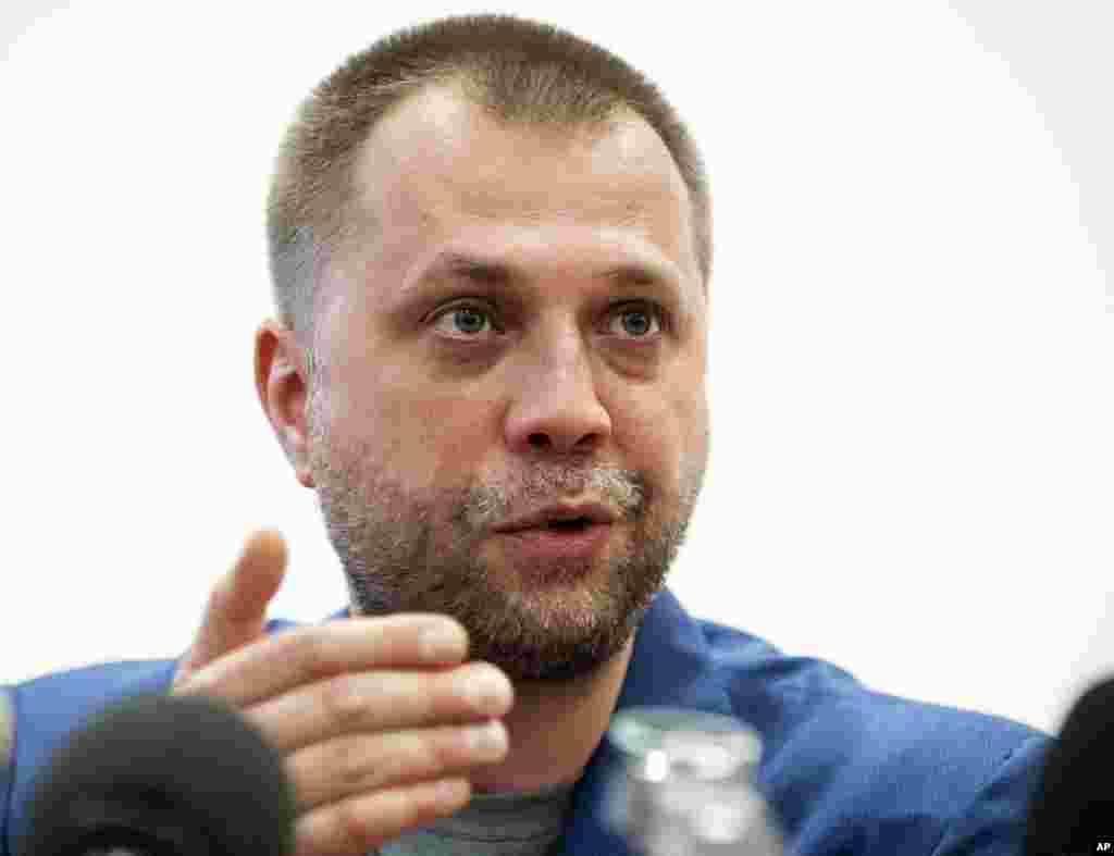 Aleksandr Borodai, Prime Minister of the self-proclaimed Donetsk People's Republic speaks at a news conference in Donetsk, eastern Ukraine, July 18, 2014.