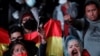 Manifestantes participan en una protesta contra el presidente electo de Bolivia, Luis Arce, alegando un supuesto fraude en las elecciones generales, en La Paz, miércoles 21 de octubre de 2020. [Foto: Reuters]