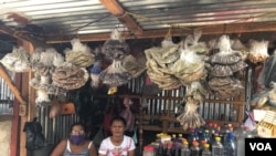 Puesto de plantas medicinales en Managua