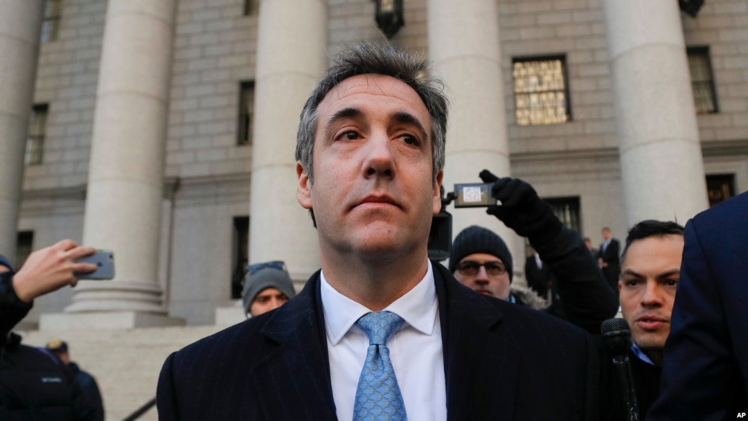 Michael Cohen walks out of federal court Nov. 29, 2018, in New York, after pleading guilty to lying to Congress about work he did on an aborted project to build a Trump Tower in Russia. Cohen said he lied to be consistent with President Trump's "political