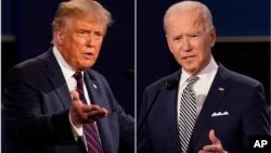 VaDonald Trump naVaJoe Biden